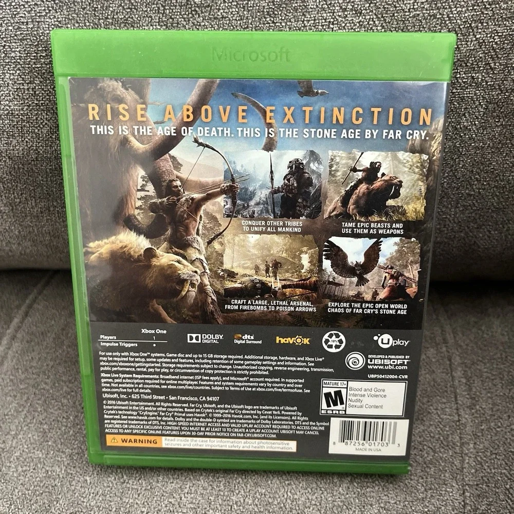 Far Cry Primal (Microsoft Xbox One, 2016) Used tested!